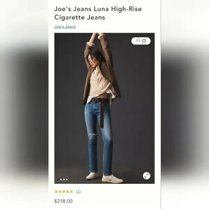 Joe’s Luna High Rise Cigarette Jean